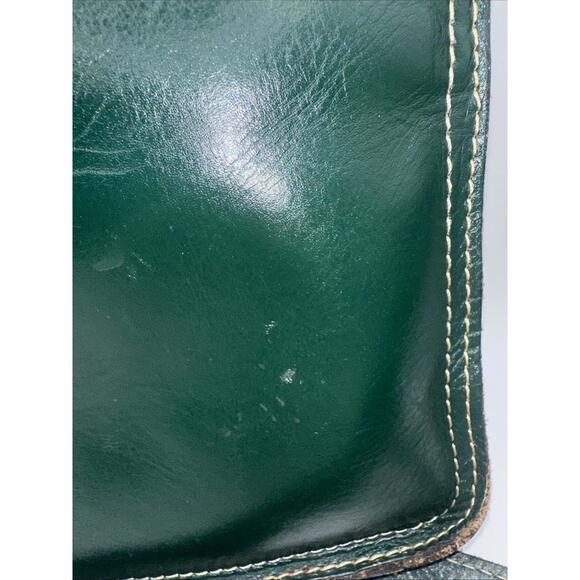 Patricia Nash Venezia Heritage Crossbody Purse Leather Bag Green 9.5" X 8.5" - Picture 8 of 9
